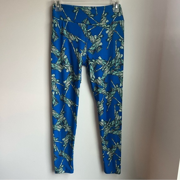 LuLaRoe Blue Statue of Liberty Leggings - Picture 3 of 9